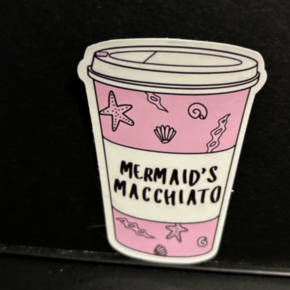 MERMAID COFFEE STICKER - Picture 1 of 1